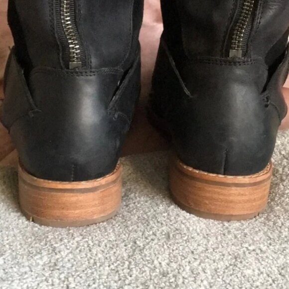 Olukai Black Leather boots Size 9.5 - Picture 5 of 10